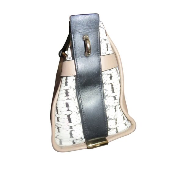 Coach 2015 Swagger 36496 In Colorblock Exotic Embossed Calf Leather Satchel - Picture 4 of 12